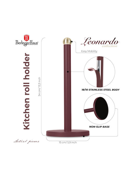 Berlinger Haus Βάση για Χαρτί Κουζίνας Ξύλινη Καφέ 15cm BH-6836