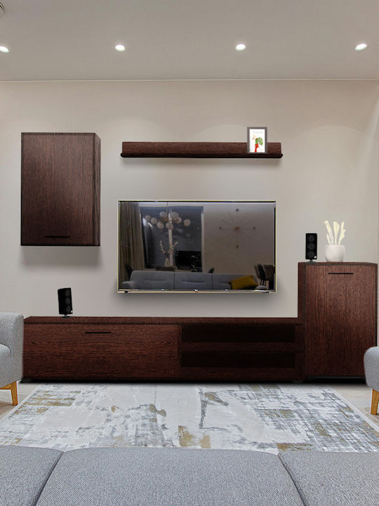 Living Room TV Unit Wenge L180xW33xH170cm