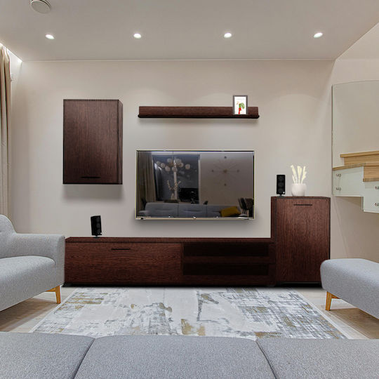 Living Room TV Unit Wenge L180xW33xH170cm