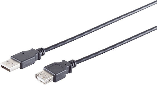 Goobay USB 2.0 Cablu USB-A - USB-A female Negru 1.8m GM-36407