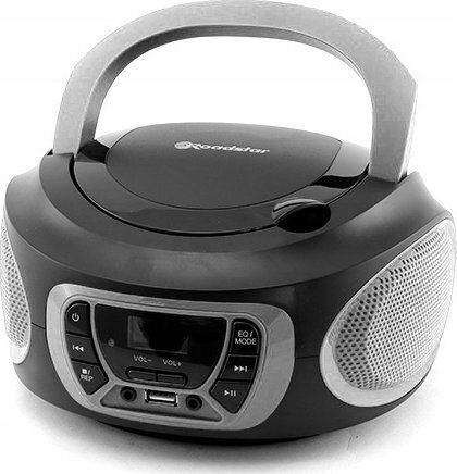 Roadstar CDR-365U Tragbares Radio-CD-Spieler mit CD / MP3 / USB / Radio in Silber