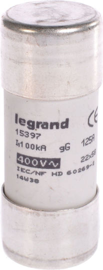 Legrand Κυλινδρικη Ασφαλεια GG 22X58 125A