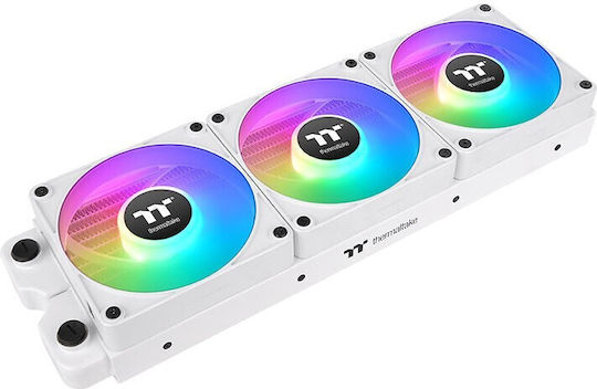 Thermaltake CT120 EX Reverse Blade Case Fan 2000rpm 65.82cfm with ARGB Lighting and 3-Pin 4-Pin PWM Connection 3pcs White