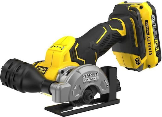 Stanley V20 Δισκοπρίονο Brushless 18V 2x2Ah με Σύστημα Αναρρόφησης