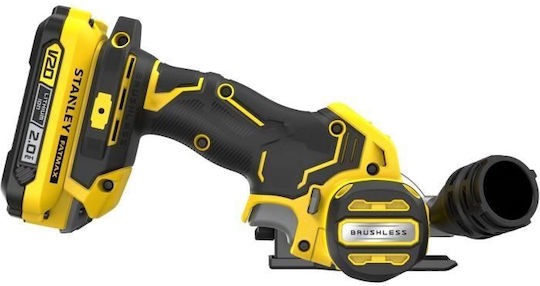 Stanley V20 Δισκοπρίονο Brushless 18V 2x2Ah με Σύστημα Αναρρόφησης