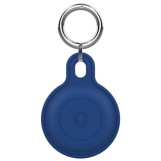 Mobile Origin Schlüsselbund-Etui Silikon für AirTag in Blau Farbe