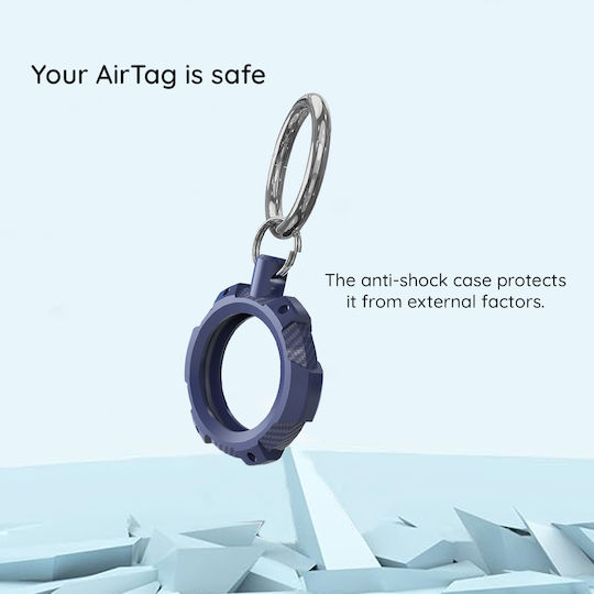 Techsuit Husă Silicon pentru AirTag în culoarea Negru
