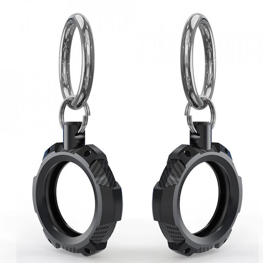 Techsuit Husă Silicon pentru AirTag în culoarea Negru