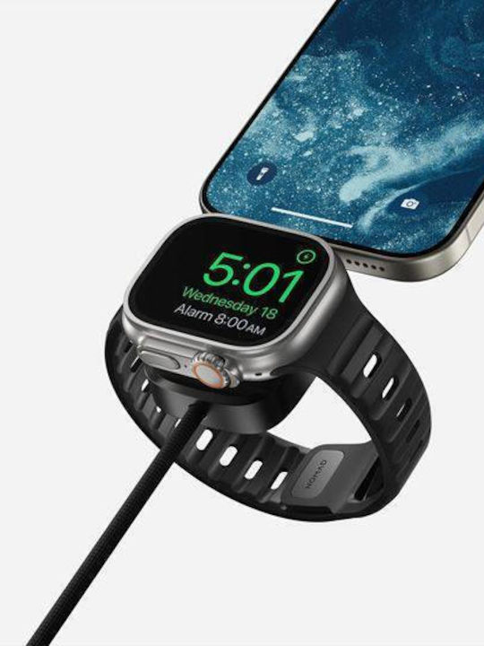 Nomad Kevlar Wearable Charger Apple Watch Blackς