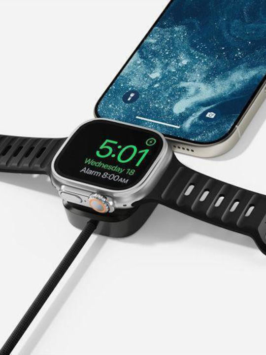 Nomad Kevlar Wearable Charger Apple Watch Blackς