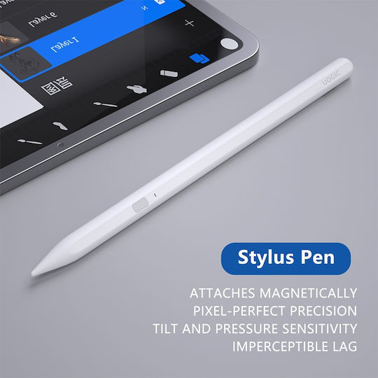 Techsuit AX10 Digital Touch Pen mit Palm Rejection für iPad in Weiß Farbe