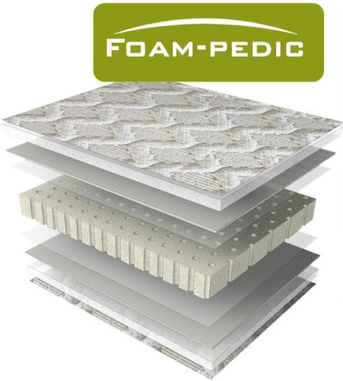 Extra Strom Matratzentopper Foam Pedic Übergröße Schaumstoff 160x200x5cm