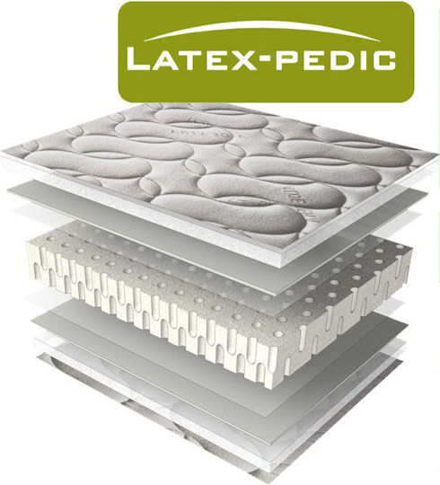 Extra Strom Mattress Topper Latex Pedic King Size Latex with Elastic Straps 180x200x5cm