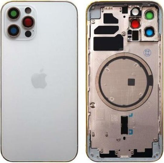Batterieabdeckung Hinten Weiß für iPhone 12 Pro