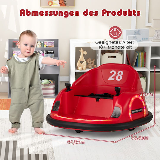 Kids Electric Car One-Seater with Remote Control 6 Volt Red