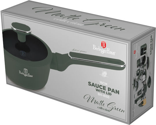 Berlinger Haus Matte Green Collection Κατσαρολάκι Γάλακτος από Αλουμίνιο 1.2lt / 16cm
