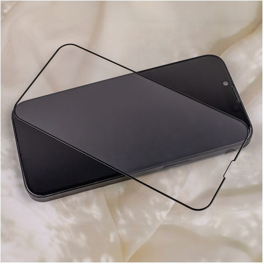 Matte Full Face Tempered Glass Black (iPhone 13 mini)