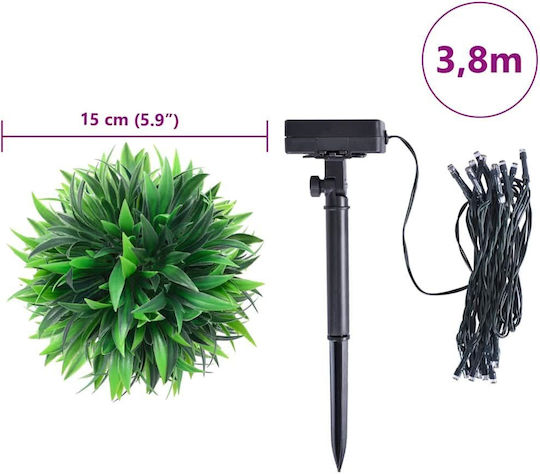Buxus in Topfpflanze 15cm mit LED 4 Stück vidaXL