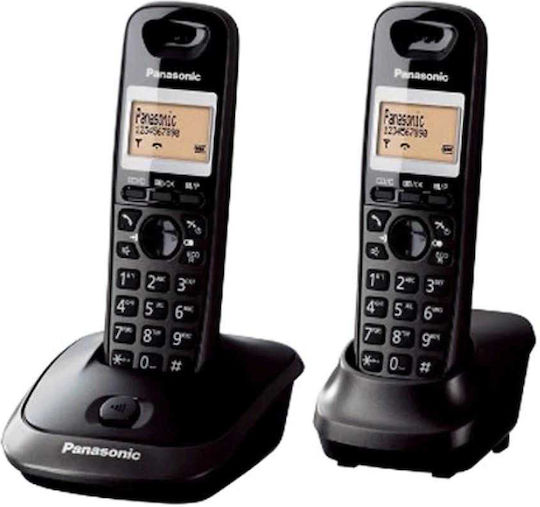 Panasonic KX-TG2512FXT Безжичен Телефон Черен