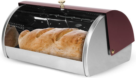 Berlinger Haus Brotkasten mit Deckel Inox Braun 38.5x28x18.5cm