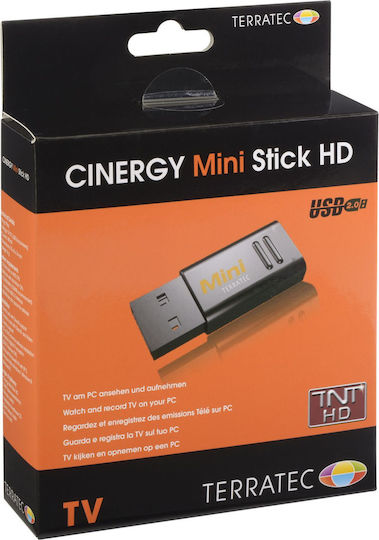 TerraTec Cinergy Mini Stick HD TV Tuner for Laptop / PC with Terrestrial Receiver DVB-T USB-A