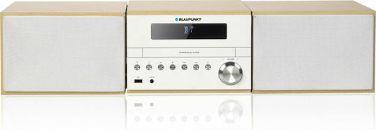 Blaupunkt Ηχοσύστημα 2.0 MS45BT 300W με CD Player, WiFi και Bluetooth Λευκό