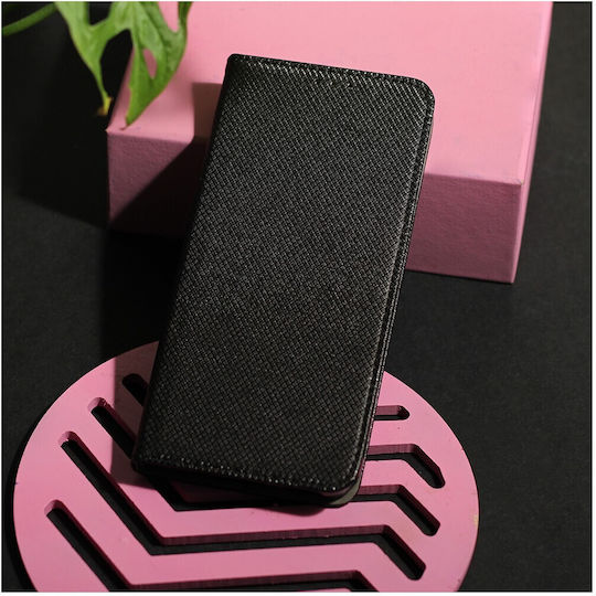 Smart Magnet Umschlag Rückseite Silikon Schwarz (Moto E20)
