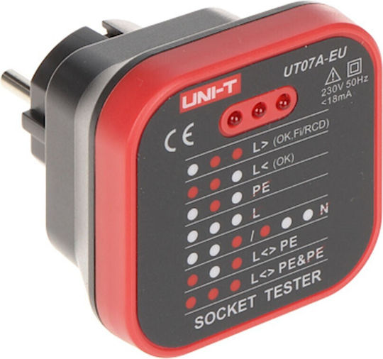 Uni-T UT07A-EU Tester Καλωδίων Ρεύματος