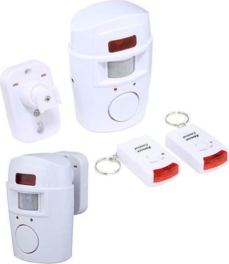 Rolinger Autonomous Wireless Alarm System with Motion Detector and 2 Remotes