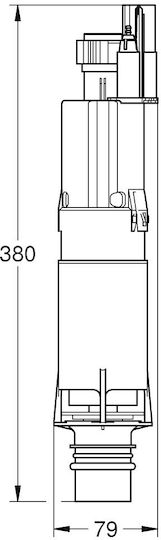 Grohe Интегриран Механизъм Въздушен с Двоен Бутон за Вградим 42253000