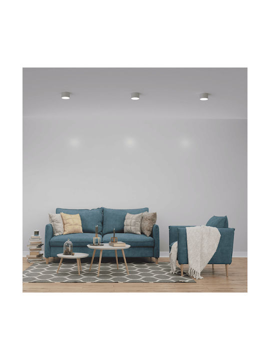 Eko Light Dixie Monos Spot cu Soclu GX53 în Culoare Alb