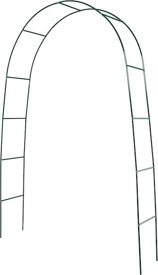 Arcadă De Grădină Din Metal Negru 130x37x240cm