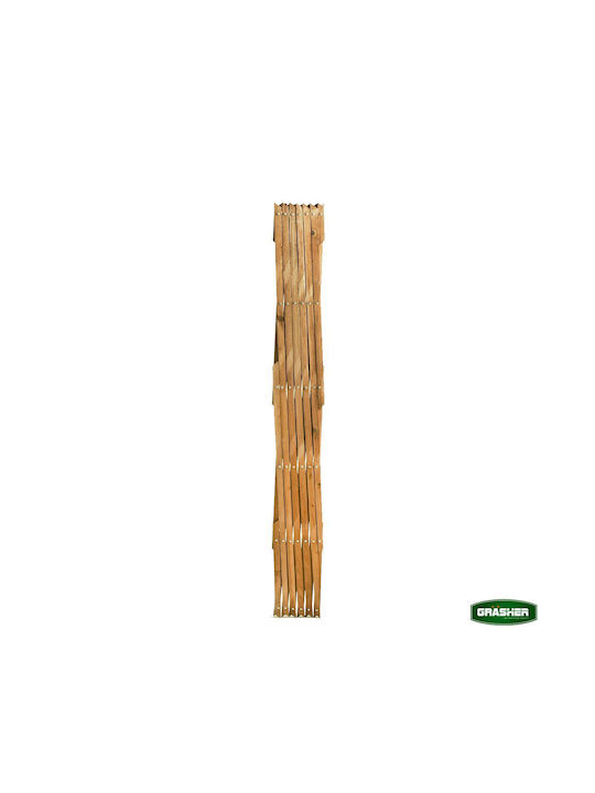 Foldable Garden Trellis Made of Wood with Rhombus Grid in Brown Colour 180x60cm
