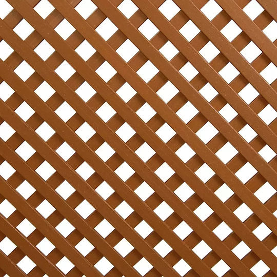 Garden Trellis Made of Plastic 80x120cm Brown 45010014 Garden Trellis Made of Plastic 80x120cm Brown 45010014