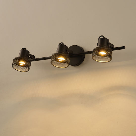 Eurolamp Single Spot with Socket GU10 in Black Color