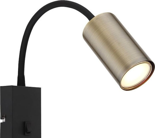 Globo Lighting Robby Единично Спот с Цокъл GU10 в Златист Цвят