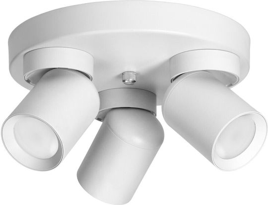 Orno Triple Spot with Socket GU10 in White Color