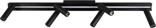 Trio Lighting LED Warm zu kühlem Weiß Spot mit 6 Lichtern in Schwarz Farbe