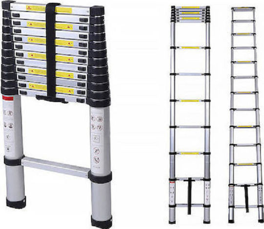 Scara telescopică Aluminiu 11 Scări cu înălțime maximă de 3.2m