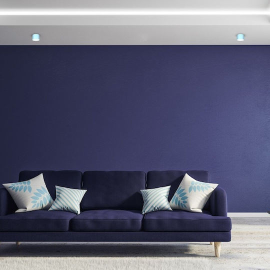 Eko Light Dixie Μονό Σποτ με Ντουί GX53 σε Μπλε Χρώμα