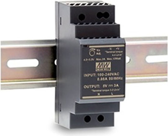 Mean Well Τροφοδοτικό Ράγας με Ισχύ 36W 1.5A