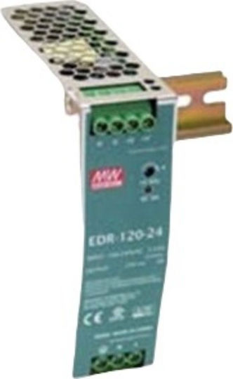 Mean Well Τροφοδοτικό Ράγας EDR120-24 με Έξοδο 24V και Ισχύ 120W 5A