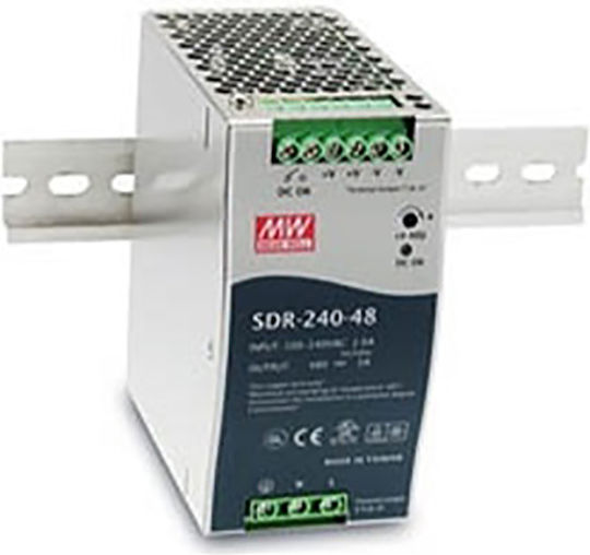 Mean Well SDR240-48 DIN Rail Power Supply 5A/48V/240W 5A