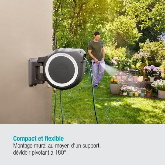 Gardena Automatic Watering Wind Wall Mounted with Hose 25m M / L