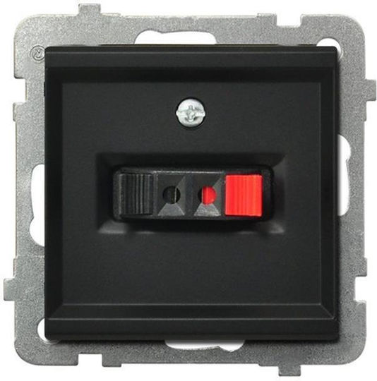 Ospel Πρίζα Ηχείων σε Μαύρο χρώμα GG-1R/M/33