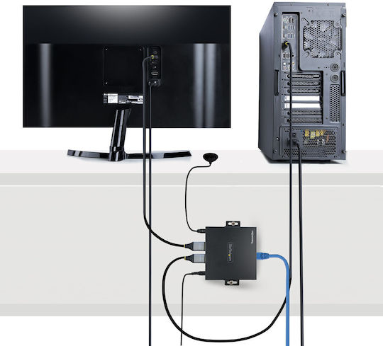 StarTech Πρίζα HDMI σε Μαύρο χρώμα 4K70IC-EXTEND-HDMI