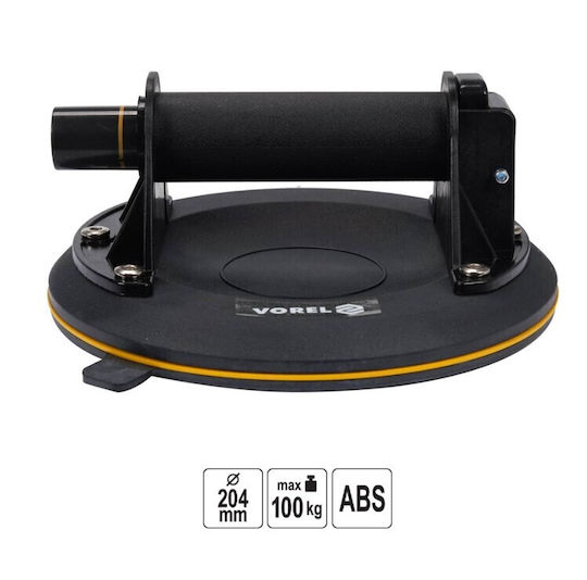 Vorel ABS Single Work Suction Cup 204mm with Max Lifting Weight 100kg