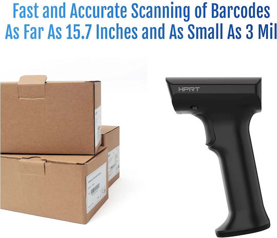 HPRT Scanner Χειρός Ασύρματο με Δυνατότητα Ανάγνωσης 2D και QR Barcodes