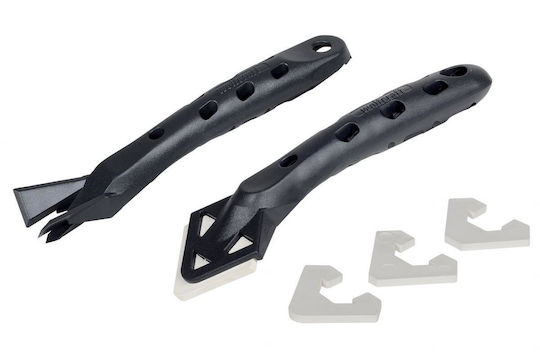 Wolfcraft Scraper Tool with Plastic Handle Suitable for Joints 3pcs