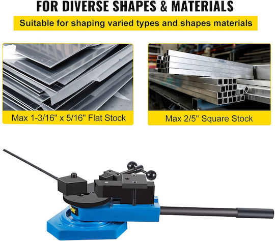 Dispozitiv de Îndoire și Spirale Vevor Max 5/8” 30x8 mm Curele Plate Țevi